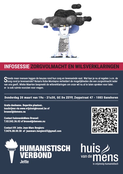 Donderdag 20 maart van 19u - 21u30, GC De ZEYP, Zeypstraat 47 - 1083 Ganshoren